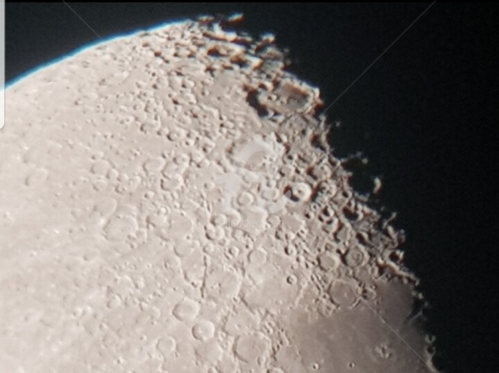 Fotografia intitulada "Moon one" por Cosmos, Obras de arte originais, Fotografia Manipulada