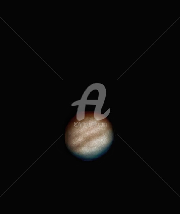 Photographie intitulée "Jupiter" par Cosmos, Œuvre d'art originale, Photographie manipulée