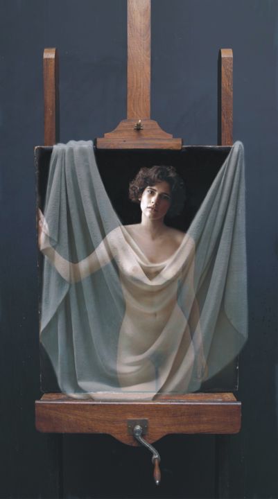 Pittura intitolato "IL VELO" da Costantino Di Renzo, Opera d'arte originale, Olio