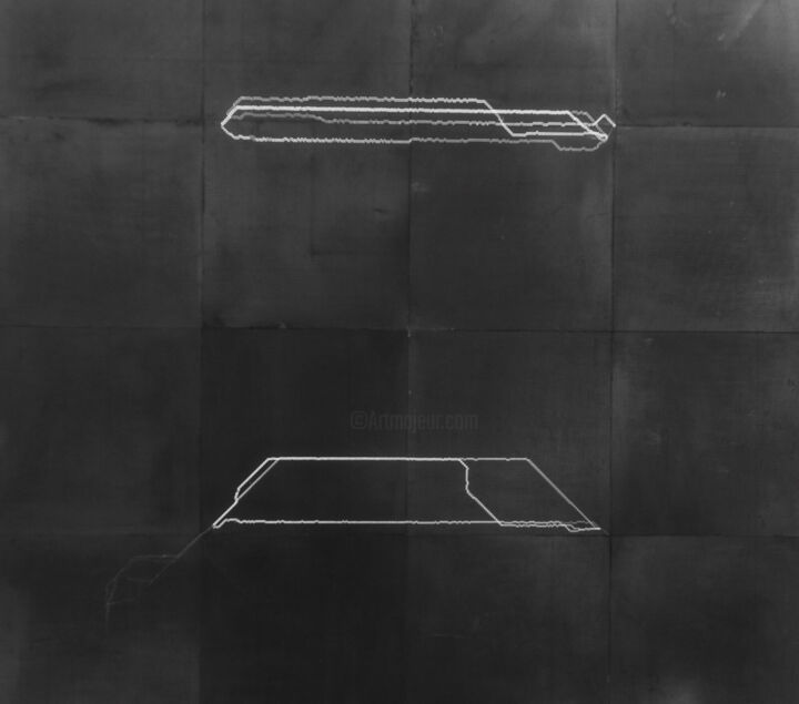 "230.400 squares wit…" başlıklı Heykel Costis Triantafyllou tarafından, Orijinal sanat, Metaller