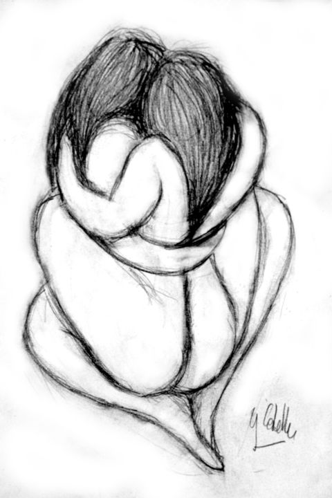 Fusionnelles 01 Drawing By Gabriel Cotelle Artmajeur