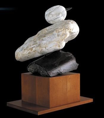 Sculpture titled "Malbaco duck" by Philippe Coudari, Original Artwork, Stone