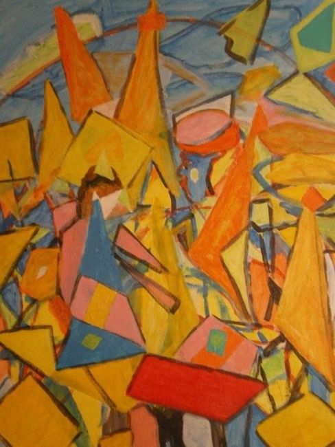 Peinture intitulée "Toile" par Lesarts, Œuvre d'art originale,