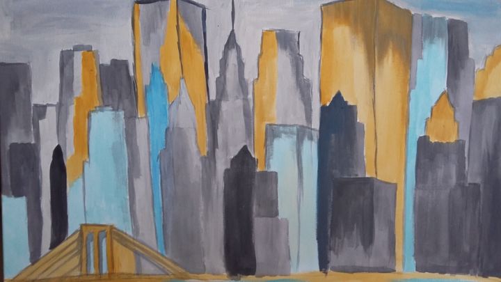 Painting titled "NEW YORK - Série 3" by Courtney Arts, Original Artwork