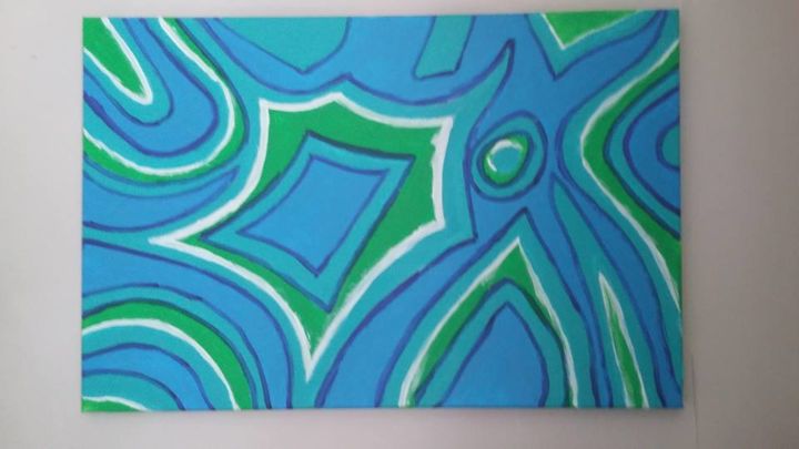 Painting titled "Tableau abstrait "T…" by Courtney Arts, Original Artwork, Acrylic