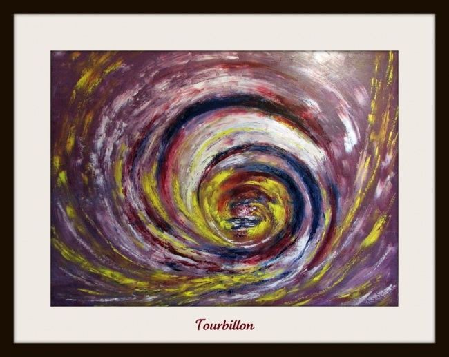 「Tourbillon」というタイトルの絵画 Jean Pierre Coussaertによって, オリジナルのアートワーク