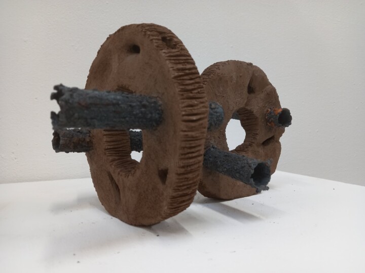 Sculpture intitulée "Objet 3" par Coco Vewenda, Œuvre d'art originale, Argile