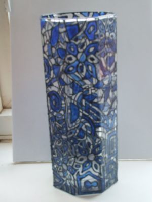 Painting titled "BLUE_GLASS_1.jpg" by James Woollen, Original Artwork