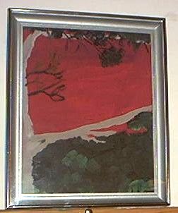 Картина под названием "tree against sunset" - Craftylady, Подлинное произведение искусства