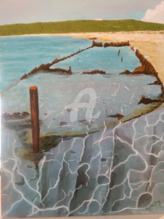 "The Lighter Wreck o…" başlıklı Tablo Roachie - The Gallipoli Artist tarafından, Orijinal sanat, Akrilik