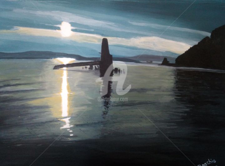 "Sunset over the Dar…" başlıklı Tablo Roachie - The Gallipoli Artist tarafından, Orijinal sanat, Akrilik