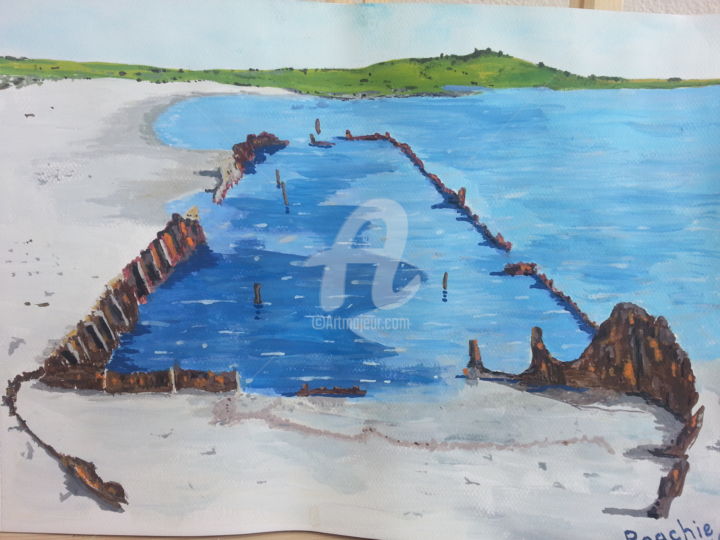 Painting titled "The Lighter of Suvl…" by Roachie - The Gallipoli Artist, Original Artwork, Acrylic