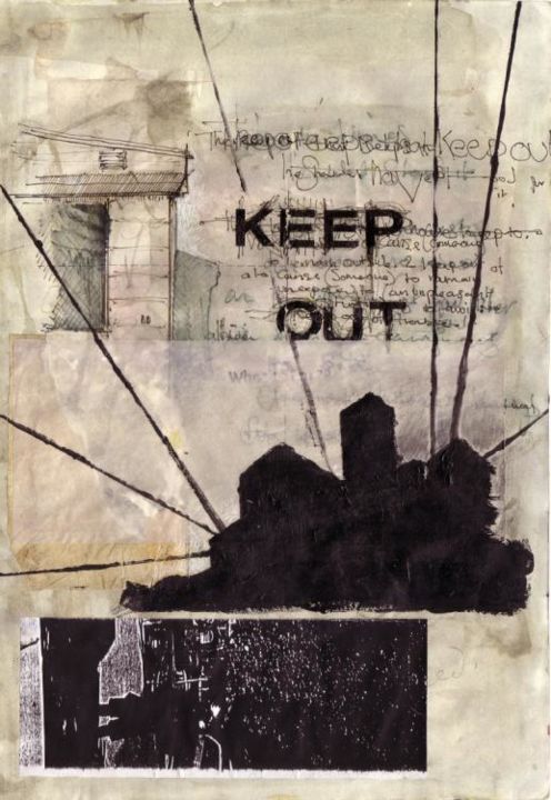 Digital Arts titled "Keep Out" by Craig Griffin, Original Artwork