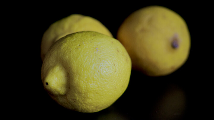 Fotografia zatytułowany „Citrons” autorstwa Marc Guiraud, Oryginalna praca, Fotografia cyfrowa