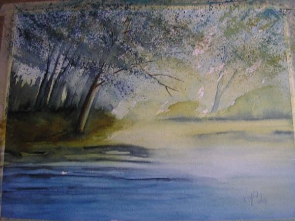 Painting titled "aquarelle_P1.jpg" by Jeannine Piedfort, Original Artwork