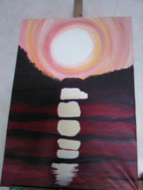 Painting titled "sunset" by Mary Hambleton/Nutt, Original Artwork