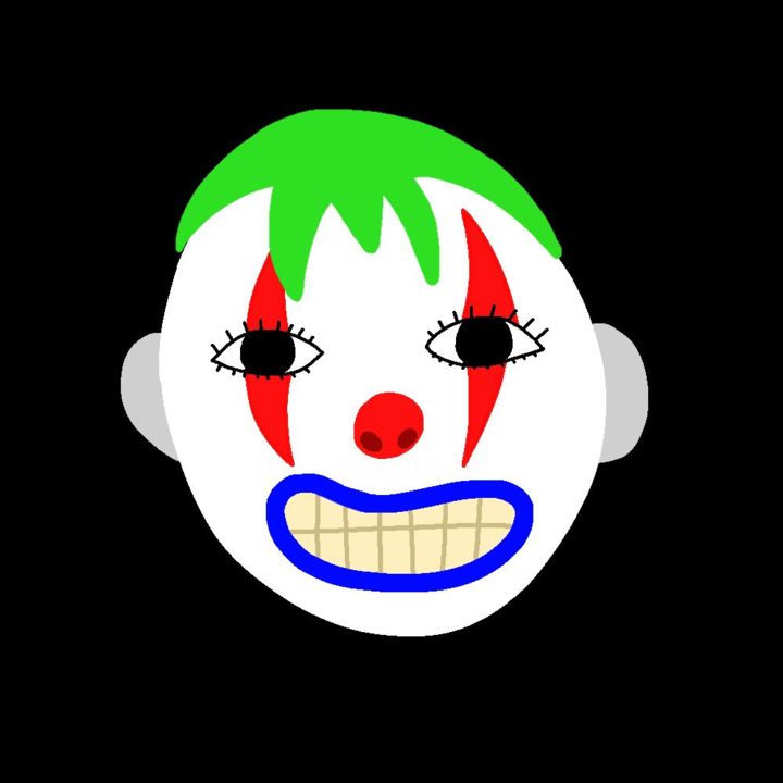 Digital Arts titled "clown" by Sasha Bosnenko, Original Art, Digital Painting