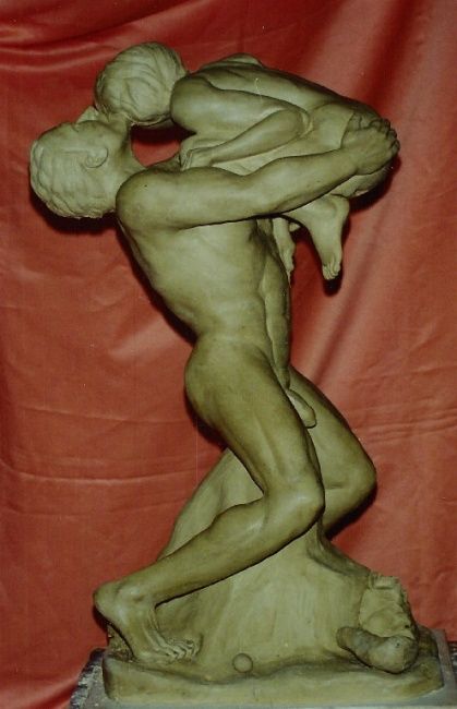 Скульптура под названием "Puissance et légère…" - Jol, Подлинное произведение искусства