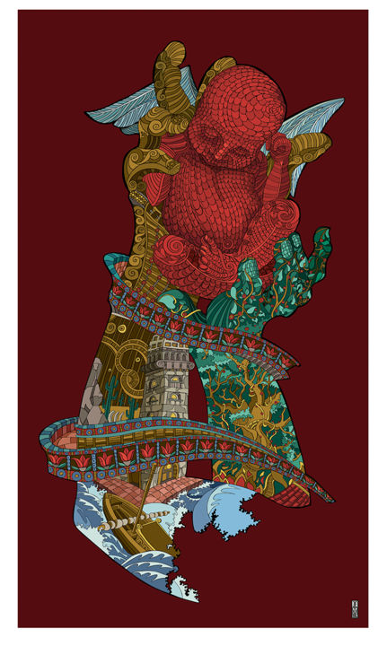 Peinture intitulée "origine.jpg" par Bruno Coiffard, Œuvre d'art originale