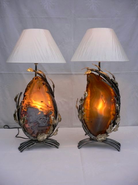 Design intitulée "Lampa Agate" par Philippe Lambert, Œuvre d'art originale