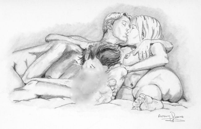 Dessin intitulée "manandwoman005blurr…" par Creations Of A.R.T., Œuvre d'art originale, Autre