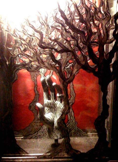 Painting titled "Hand shadow tree of…" by Eric Sebastian, Original Artwork
