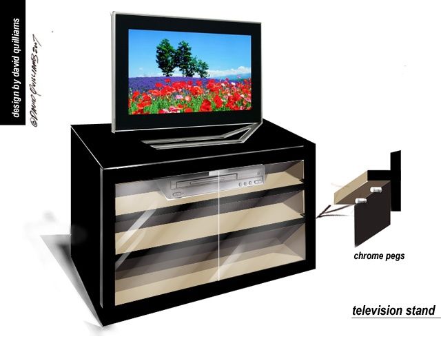Arts numériques intitulée "TV_stand_1_copy.jpg…" par David Quilliams, Œuvre d'art originale,