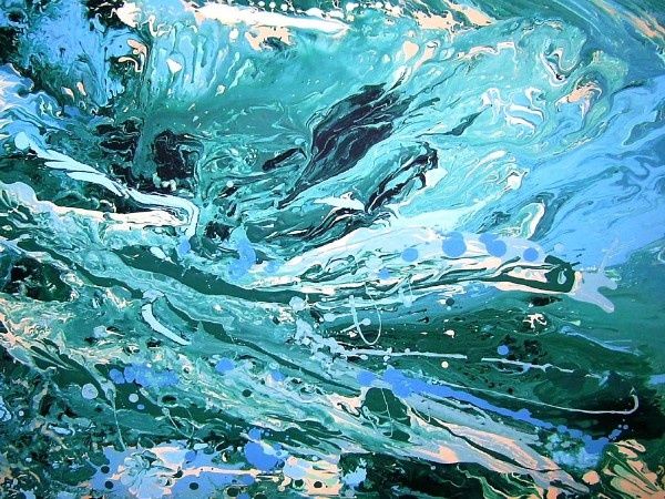 Pintura intitulada "Ocean Spray" por Andrew Williams, Obras de arte originais, Óleo