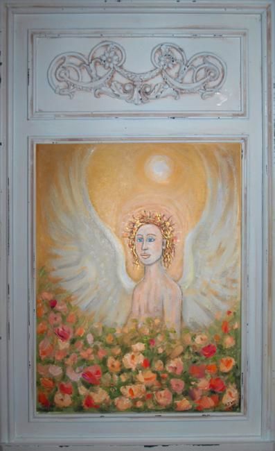 Peinture intitulée "Angel Gabriel" par Andrew Williams, Œuvre d'art originale, Huile