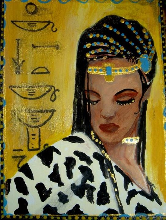 Peinture intitulée "Isis Egyptian Godde…" par Rravendove, Œuvre d'art originale