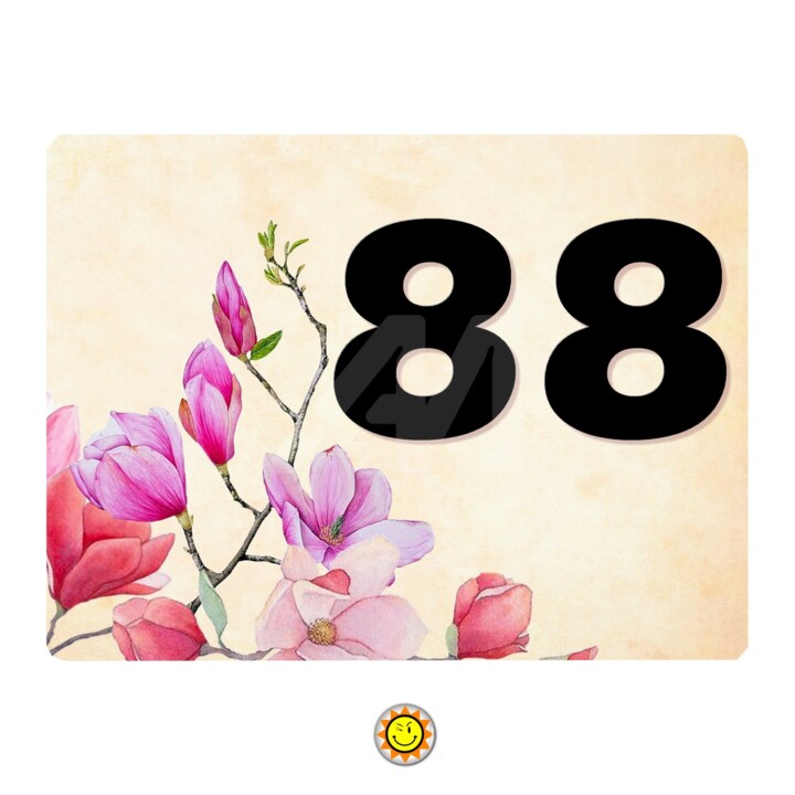 Design intitulada "plaque fleurs orchi…" por Creosoleil, Obras de arte originais, Acessórios
