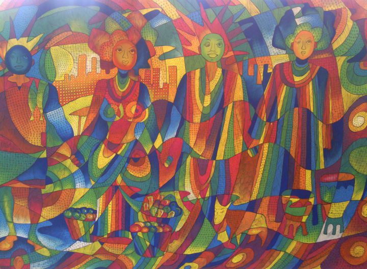 Painting titled "z1.jpg" by Crépin Bwemba, Original Artwork