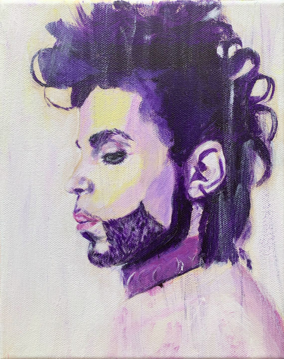 Painting titled "Prince" by Corbyn Rhodes, Original Artwork, Acrylic