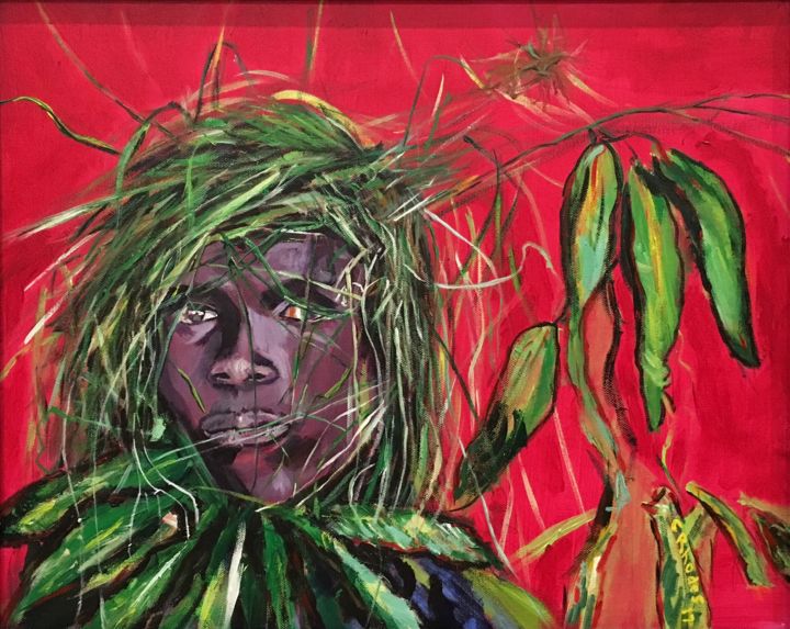 "Burundi" başlıklı Tablo Corbyn Rhodes tarafından, Orijinal sanat, Akrilik