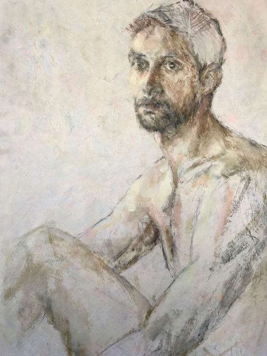 Painting titled "David" by Cristina Gondolo, Original Artwork, Oil