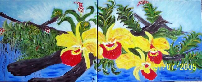 Peinture intitulée "57- THAILLANDE" par Crilamb, Œuvre d'art originale