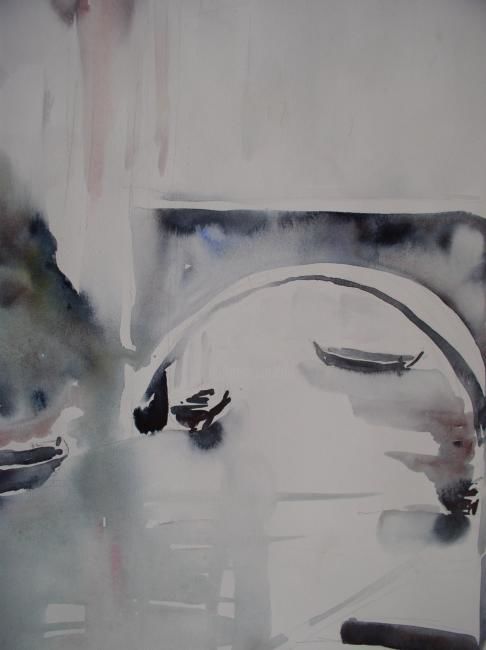 Painting titled "venice" by Cristina Monreali Rossi, Original Artwork