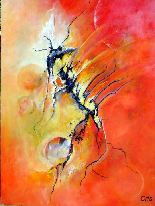 Peinture intitulée "imprevu.jpg" par Cris, Œuvre d'art originale, Acrylique