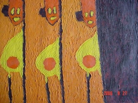 Peinture intitulée "Martenity Ward" par Crispo Matenda-Shumba, Œuvre d'art originale