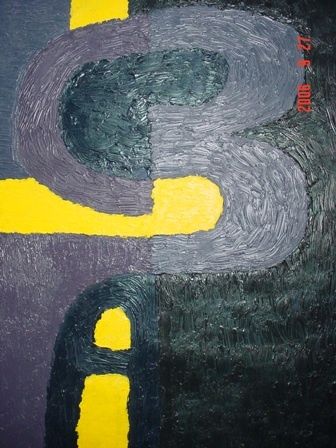 Painting titled "A B C" by Crispo Matenda-Shumba, Original Artwork