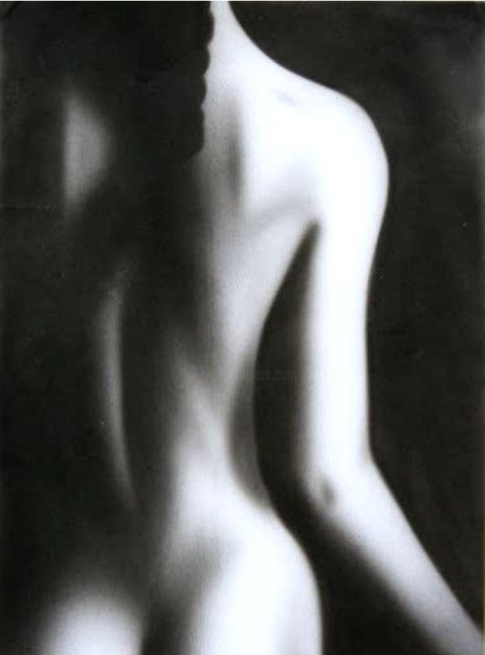 Painting titled "Nudité" by Cristelle Ryba Isoard, Original Artwork, Airbrush