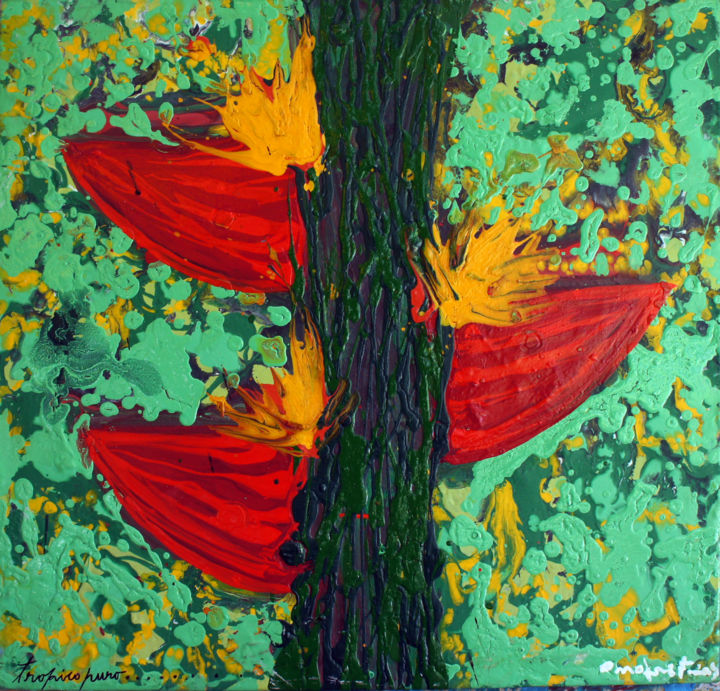 Malerei mit dem Titel "5847-tropico-puro-a…" von Cristhiam David Toro Ortegano, Original-Kunstwerk, Acryl