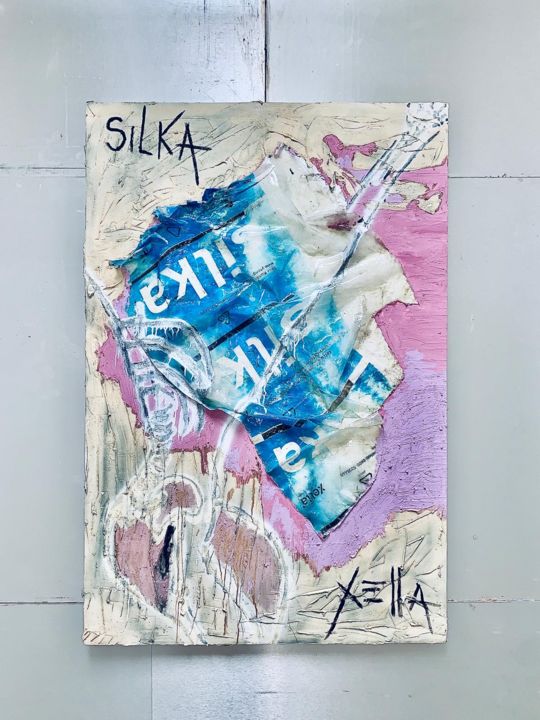 Peinture intitulée "SILKA-XELLA" par Cristian 'Selva' Huygens, Œuvre d'art originale, Acrylique Monté sur Châssis en bois