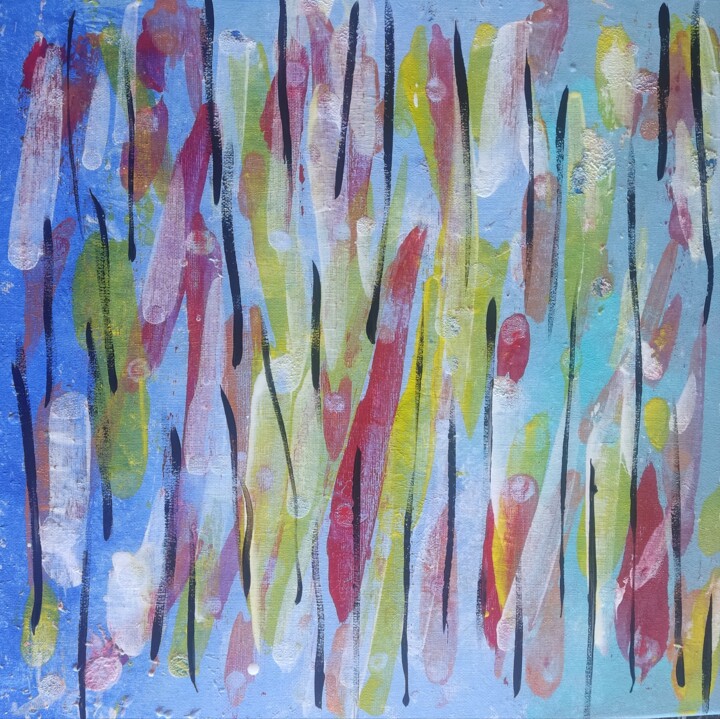 Pintura titulada "Pure colors 1" por Cristina Rodriguez Trueba, Obra de arte original, Acrílico Montado en Bastidor de camil…