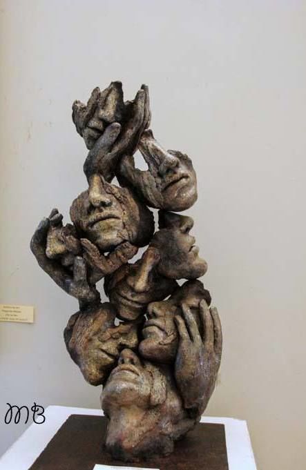 Sculpture intitulée "Crepuscolo" par Cristina Scalorbi, Œuvre d'art originale, Terre cuite