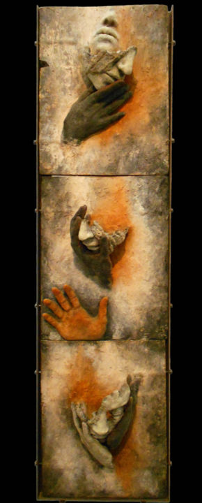 Scultura intitolato "Ascensione" da Cristina Scalorbi, Opera d'arte originale, Terracotta