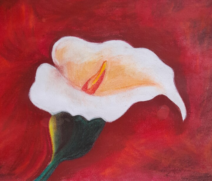 Painting titled "O Jarro" by Cristina Teixeira, Original Artwork, Pastel