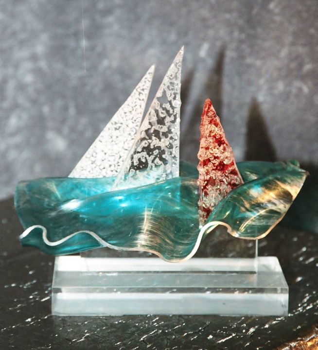 Sculpture intitulée "Virée en Mer B" par Cristina Marquès, Œuvre d'art originale, Objets