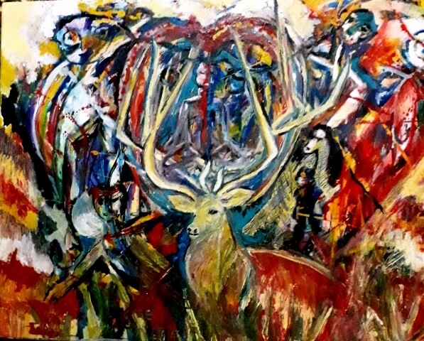 Pintura titulada "todos-unidos.jpg" por Cristina Vidal, Obra de arte original,