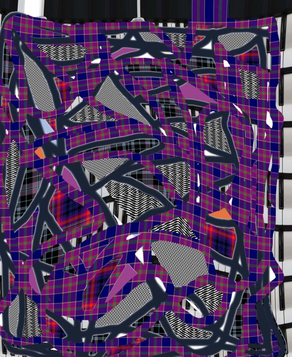 Digital Arts titled "art-234c-violettes.…" by Ro Model, Original Artwork, Digital Painting